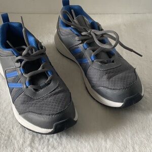 Reebok Gray and Blue Athletic Running Shoes